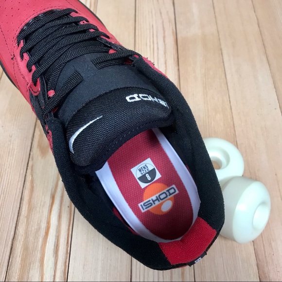 Nike SB Ishod Wair Varsity Red Black Skate Shoes - Picture 4 of 6